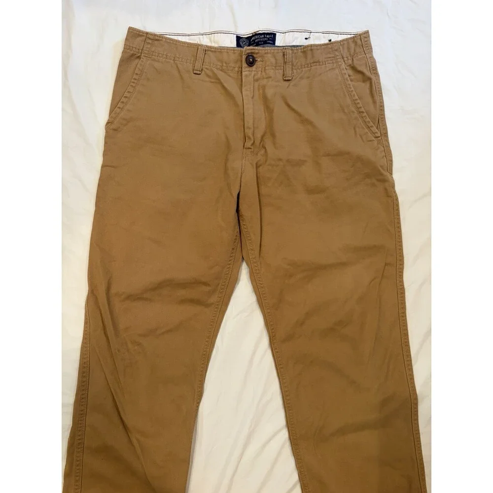 American Eagle Pants Men’s 34x32 Tan Relaxed Straight Khakis